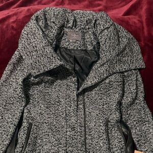 Cole Haan Women's Black and Gray Coat
